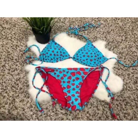 Other - Bathing Suit 2 Pieces Tied Sides Halter Sz S